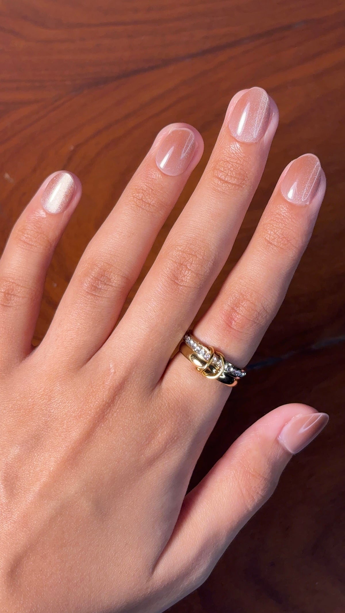 Golden Stone Ring