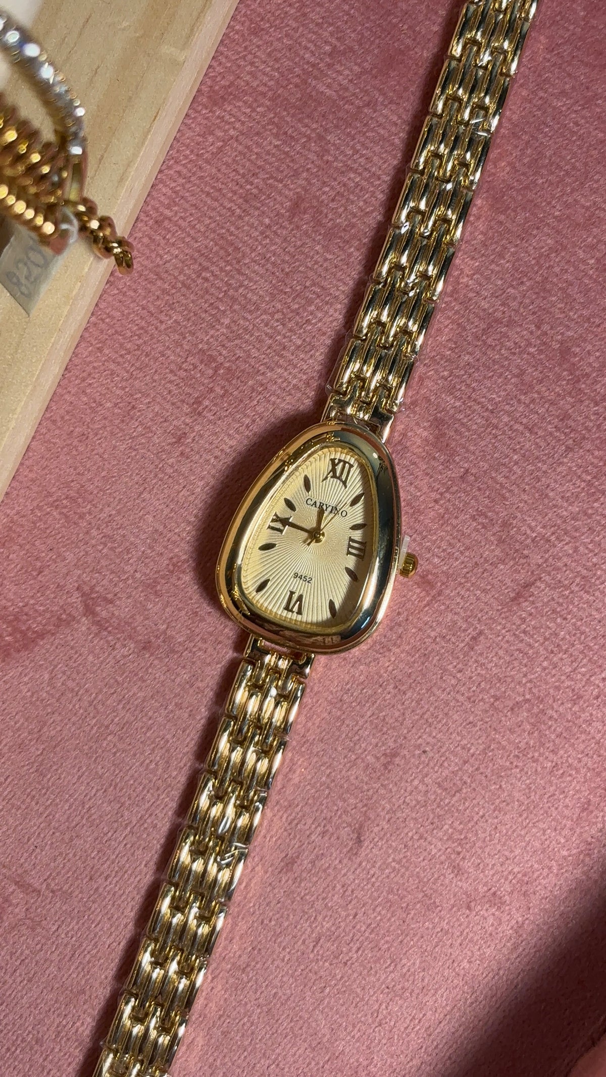 Vintage Gold Triangular Dial Watch