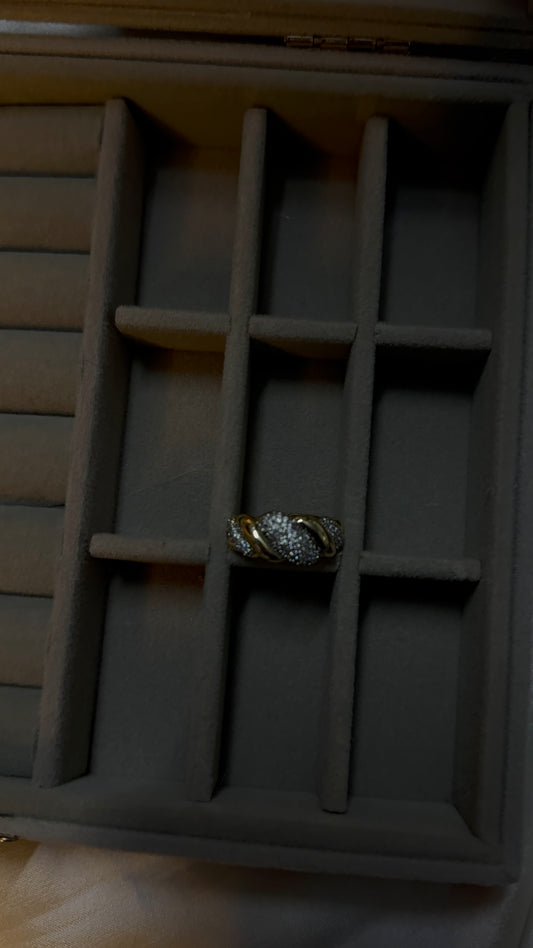 Chunky Stone Gold Ring