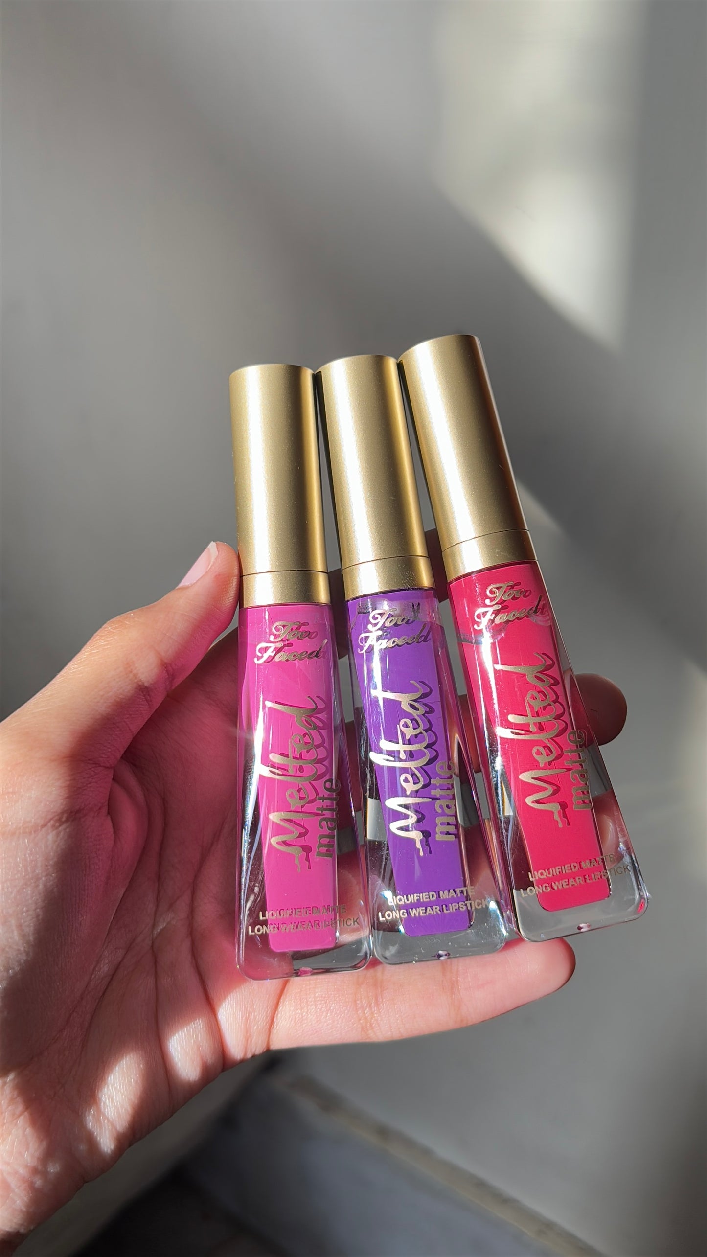 Set of 3 liquid matte lipsticks