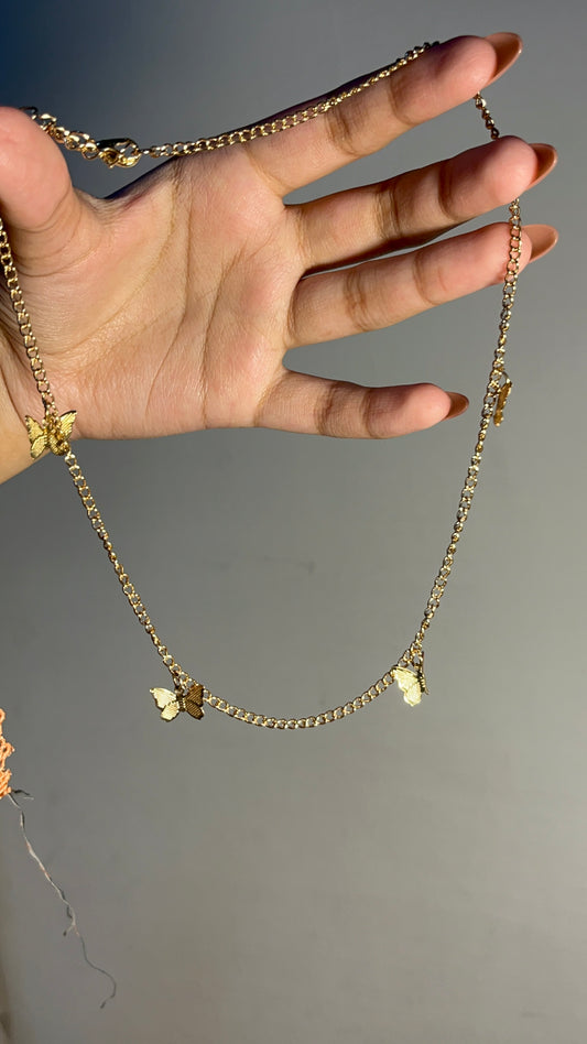 Cute Butterfly Necklace-015