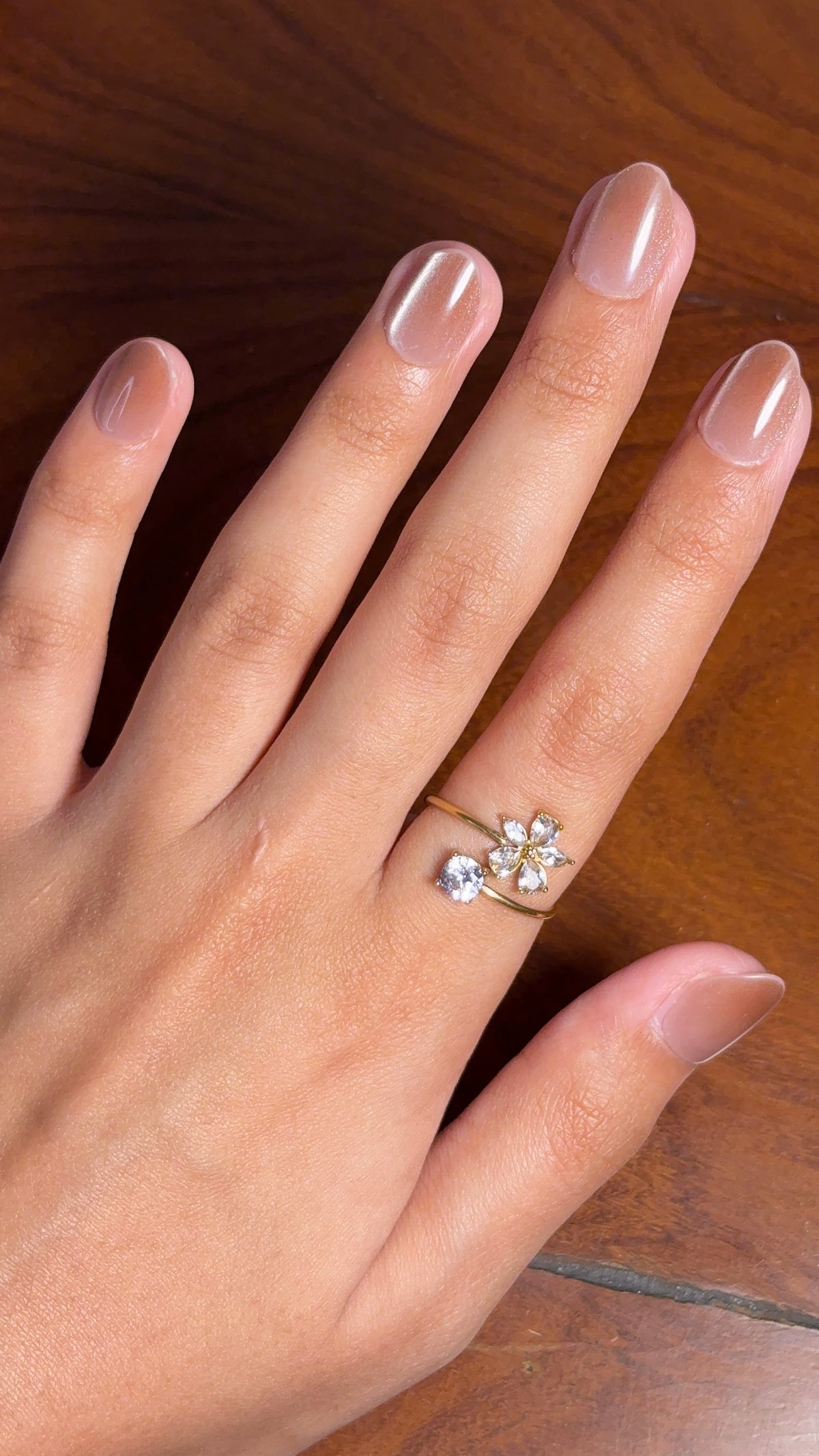 Flower Stone Ring