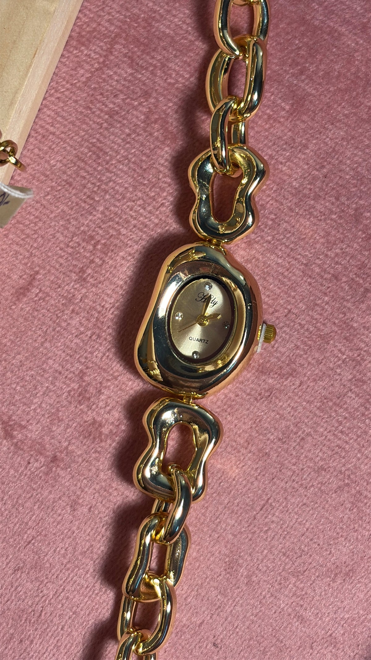 Dainty Gold Adjustable Bracelet Watch