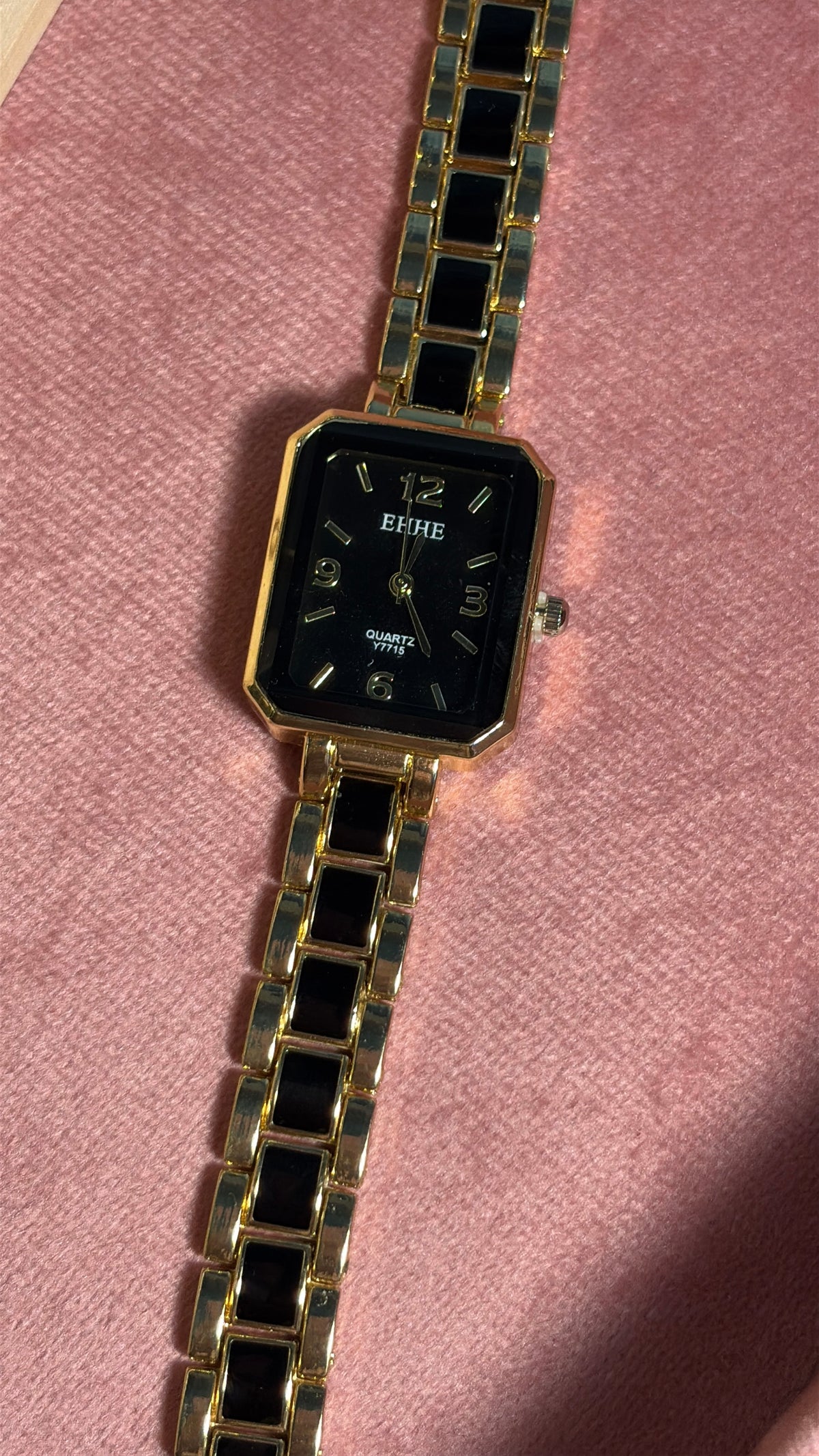 Chic Rectangle Black Dial Watch
