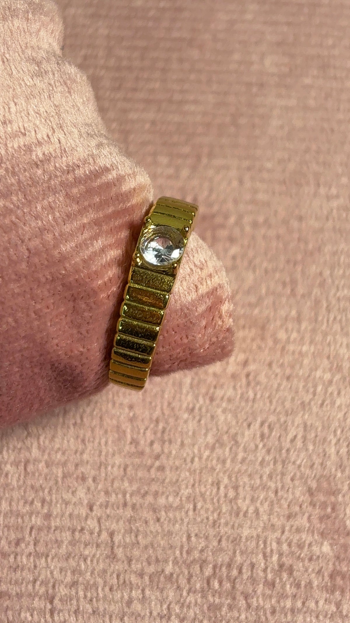 Golden Stone Ring