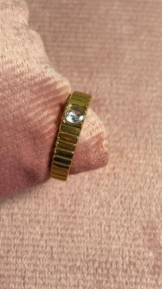 Golden Stone Ring