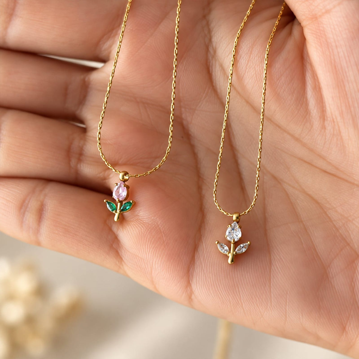 Pink Tulip Pendant
